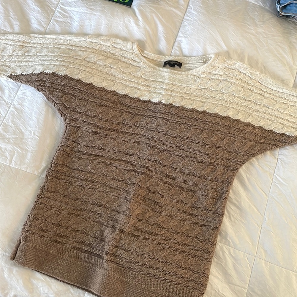 Brown Cream Sweater